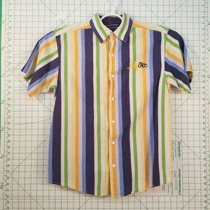 Rocawear Striped Button Up Shirt L
